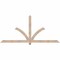 Ekena Millwork Redmond Smooth Timber Gable Bracket, Douglas Fir, 84"W x 38"H x 1 1/2"D x 3 1/2"F, 11/12 Pitch GBW084X38X0204RED00SDF - alternate 1